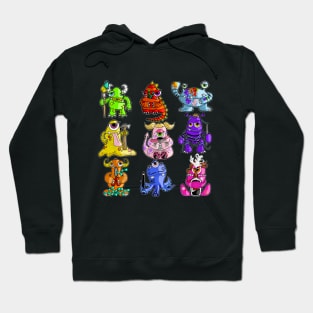 Art Monster Pattern Hoodie